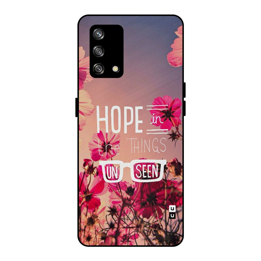 Unseen Hope Metal Back Case for Oppo F19