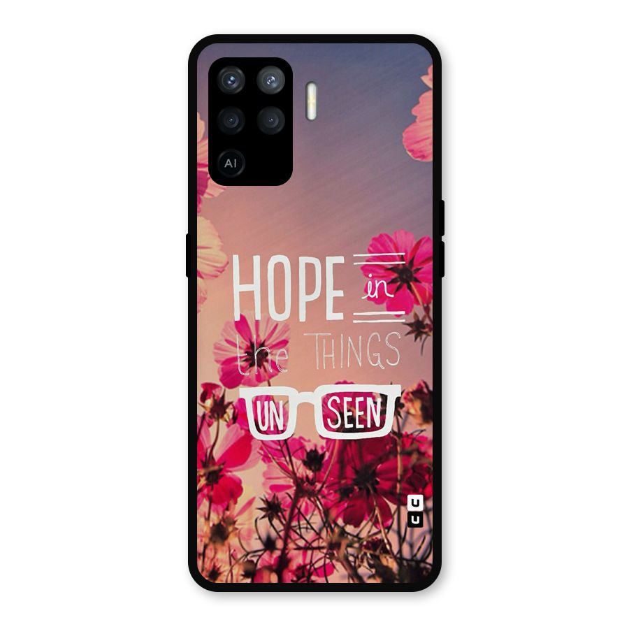 Unseen Hope Metal Back Case for Oppo F19 Pro