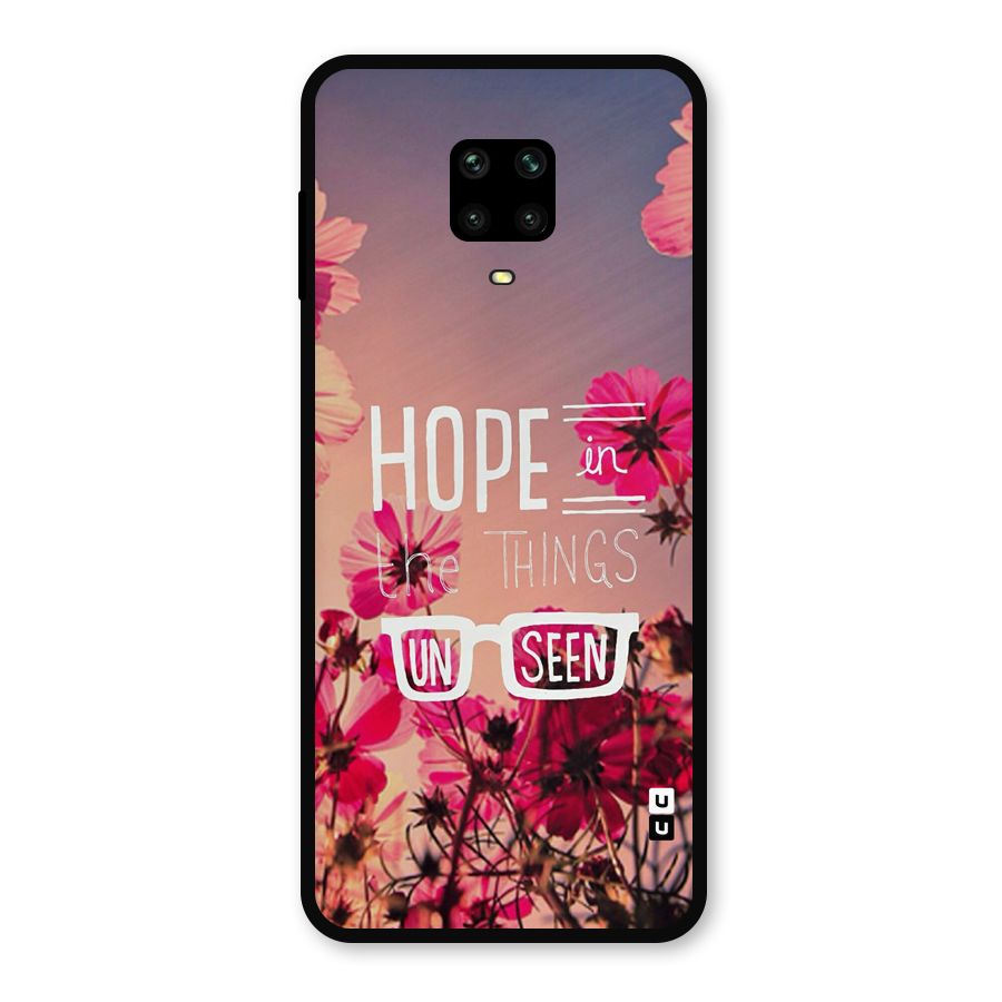 Unseen Hope Metal Back Case for Redmi Note 9 Pro Max