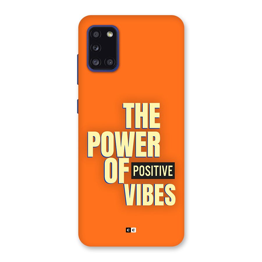 Upbeat Vibes Back Case for Galaxy A31