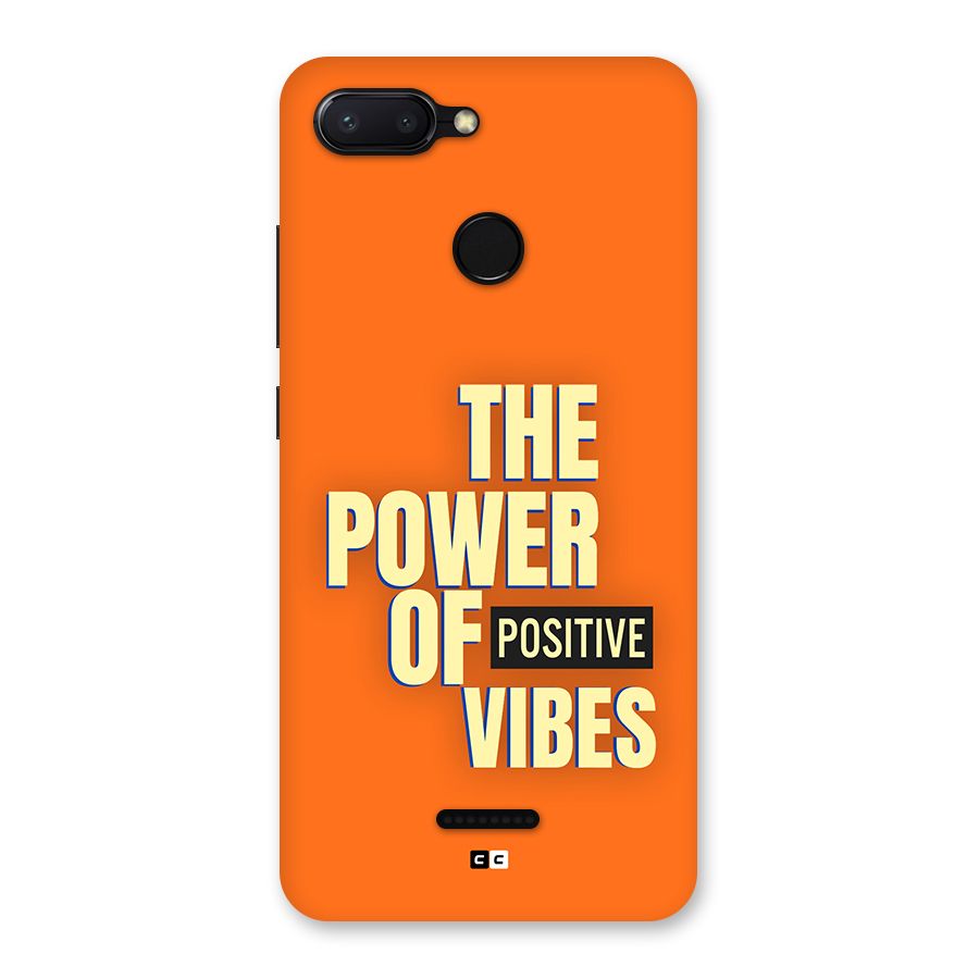 Upbeat Vibes Back Case for Redmi 6