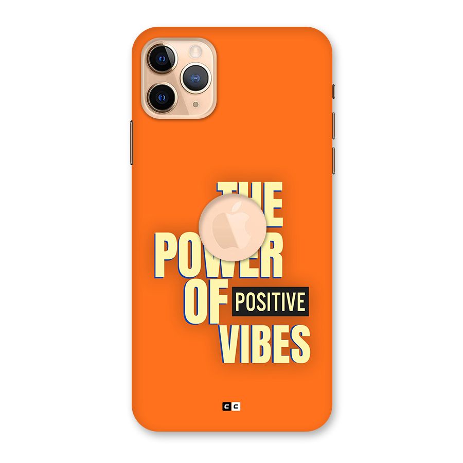 Upbeat Vibes Back Case for iPhone 11 Pro Max Logo Cut