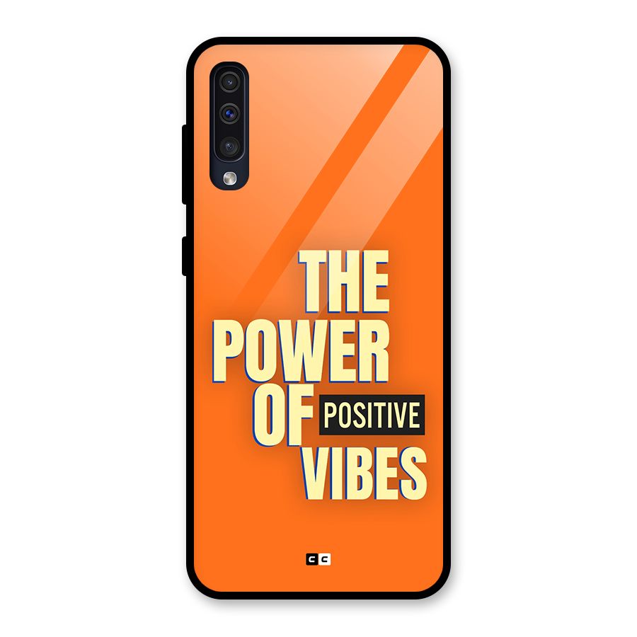 Upbeat Vibes Glass Back Case for Galaxy A50s