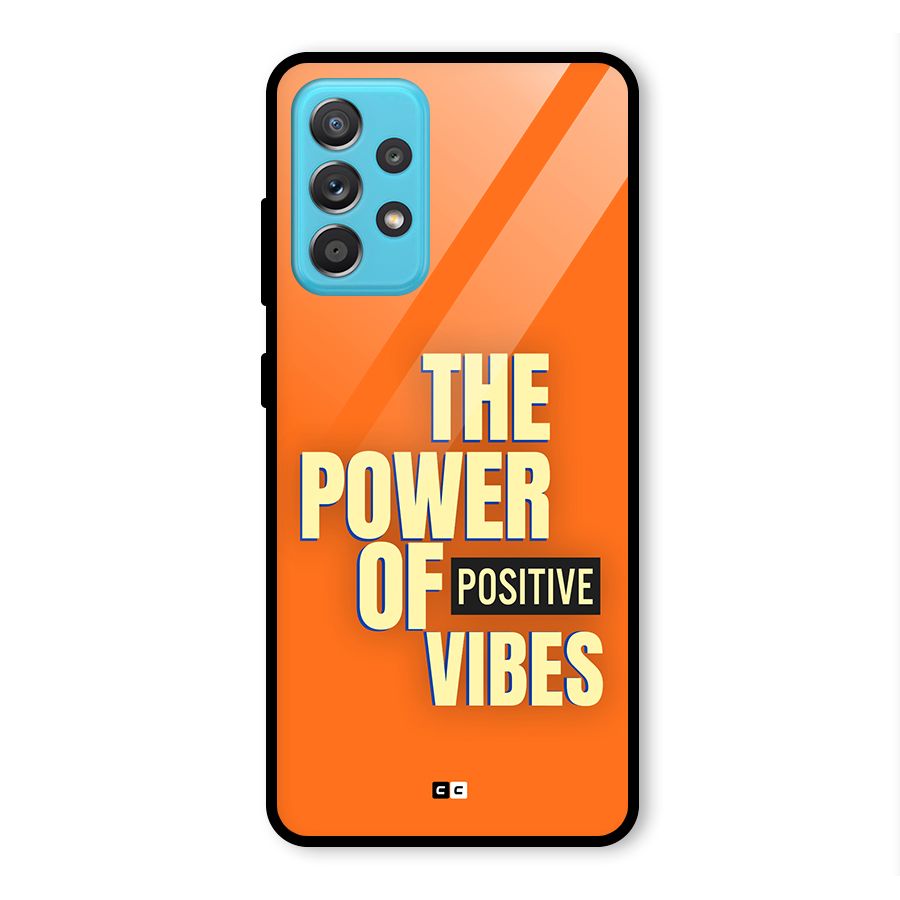 Upbeat Vibes Glass Back Case for Galaxy A52s 5G