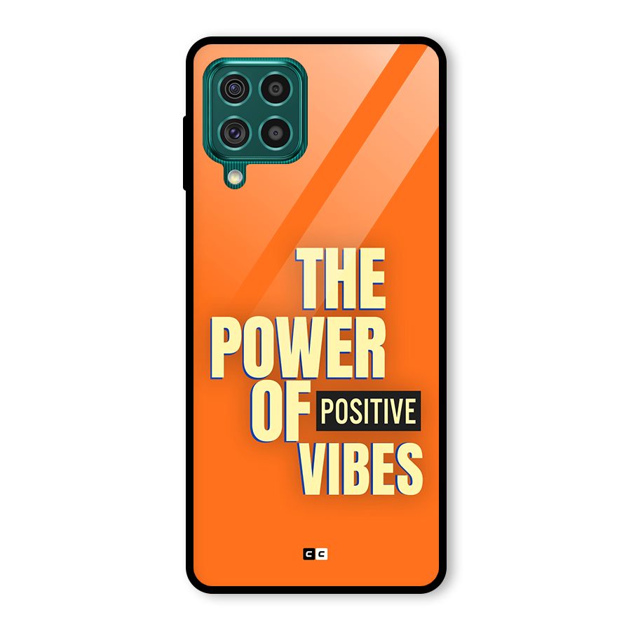 Upbeat Vibes Glass Back Case for Galaxy F62