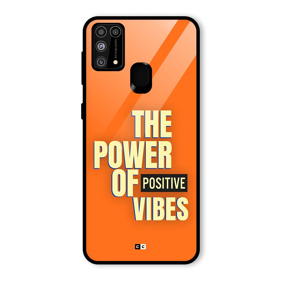 Upbeat Vibes Glass Back Case for Galaxy M31