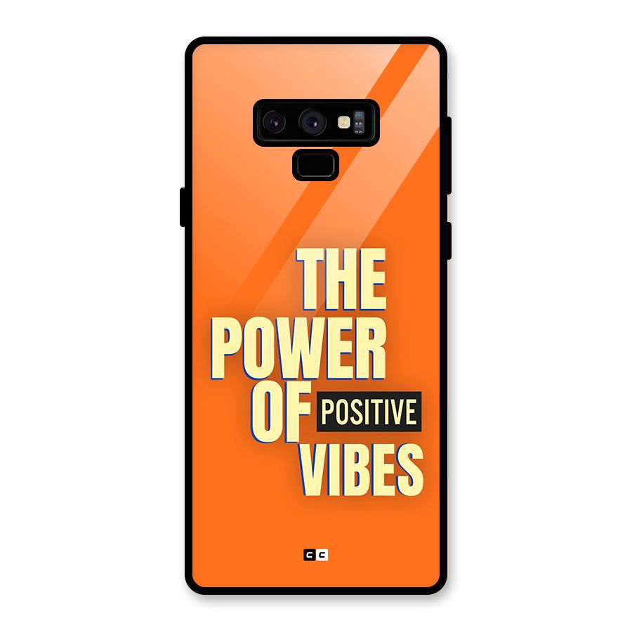 Upbeat Vibes Glass Back Case for Galaxy Note 9