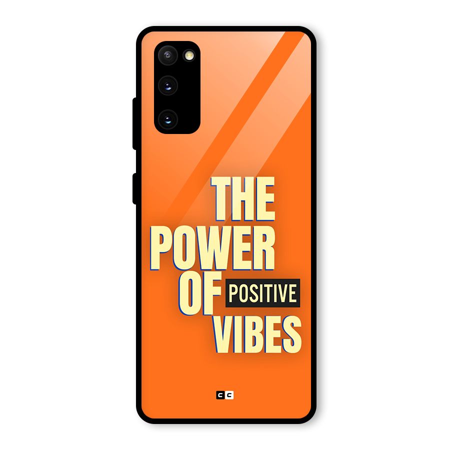 Upbeat Vibes Glass Back Case for Galaxy S20 FE