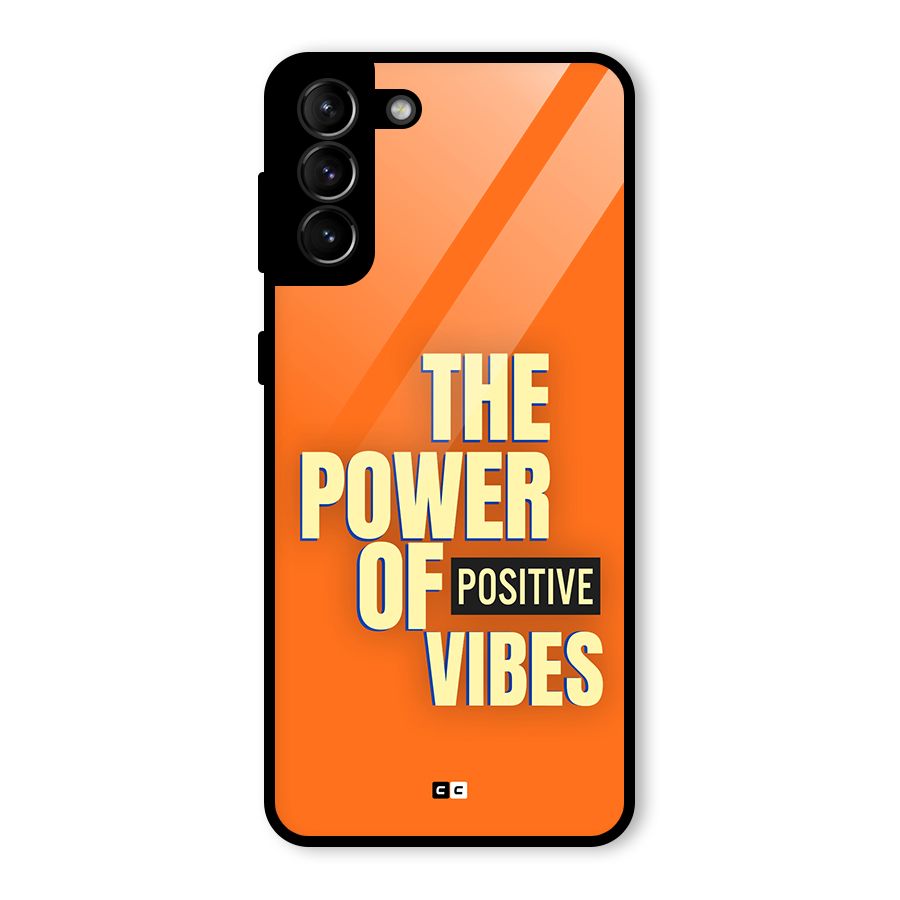 Upbeat Vibes Glass Back Case for Galaxy S21 Plus