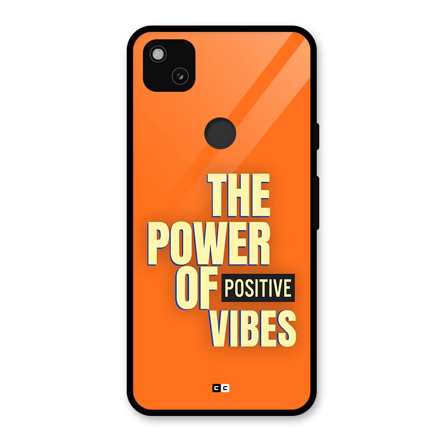 Upbeat Vibes Glass Back Case for Google Pixel 4a