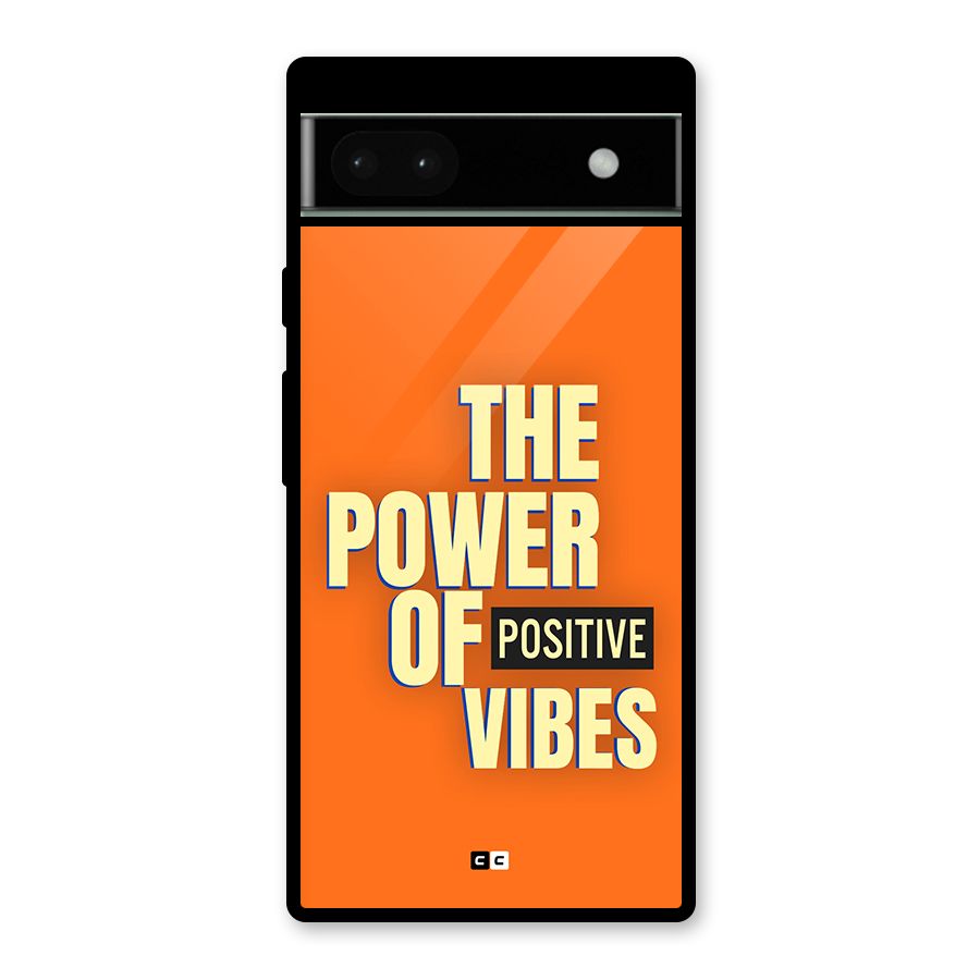 Upbeat Vibes Glass Back Case for Google Pixel 6a