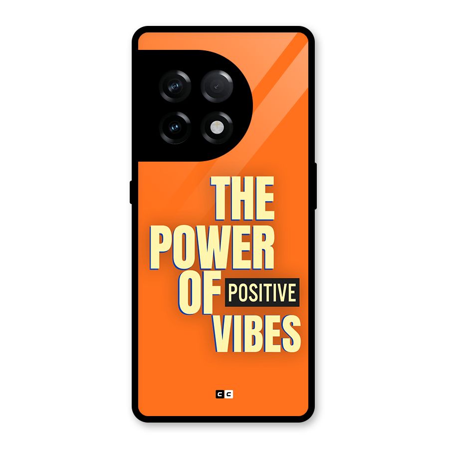 Upbeat Vibes Glass Back Case for OnePlus 11R