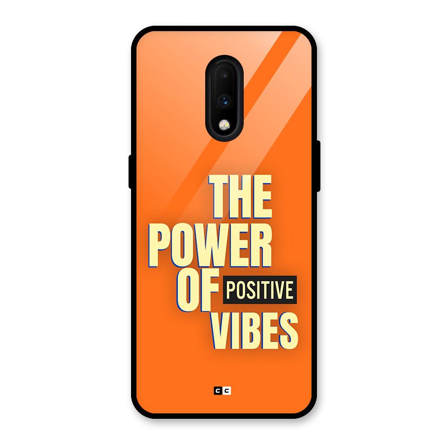 Upbeat Vibes Glass Back Case for OnePlus 7