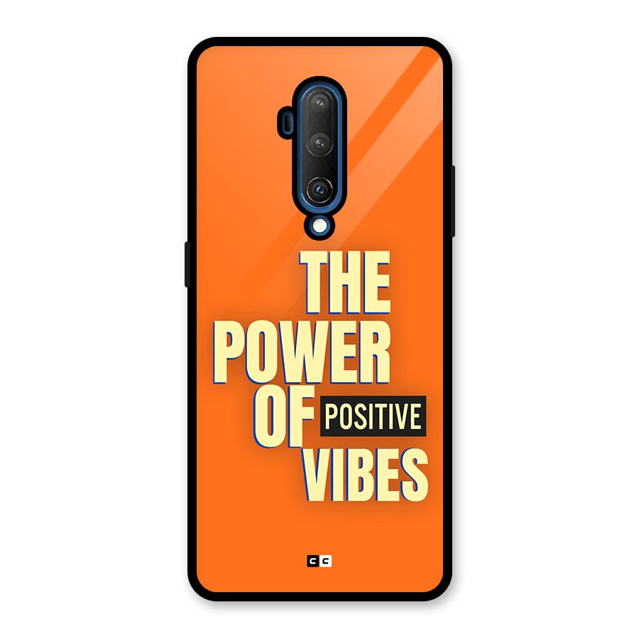Upbeat Vibes Glass Back Case for OnePlus 7T Pro