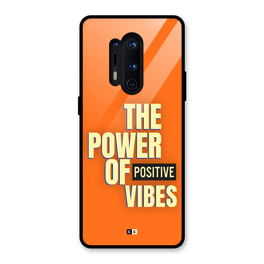 Upbeat Vibes Glass Back Case for OnePlus 8 Pro