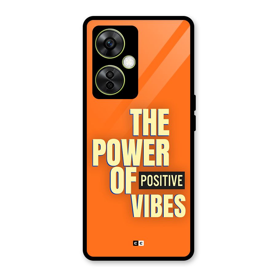 Upbeat Vibes Glass Back Case for OnePlus Nord CE 3 Lite
