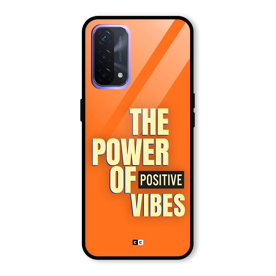 Upbeat Vibes Glass Back Case for Oppo A74 5G