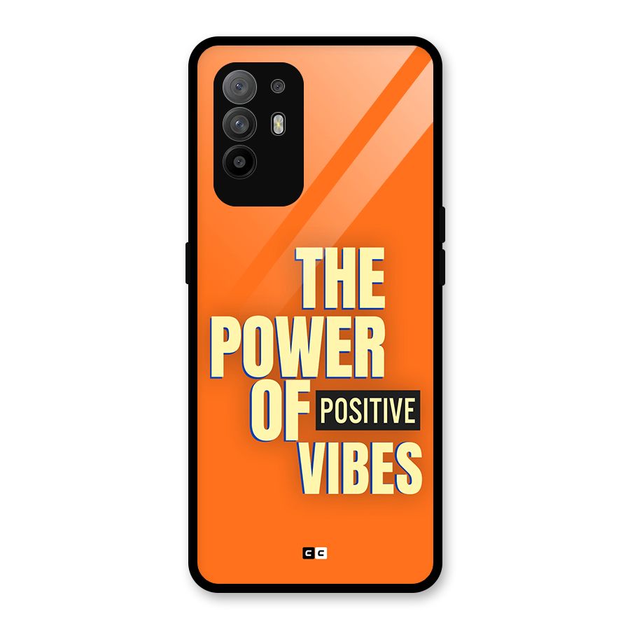 Upbeat Vibes Glass Back Case for Oppo F19 Pro Plus 5G