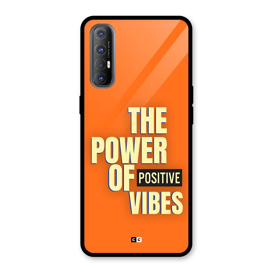 Upbeat Vibes Glass Back Case for Oppo Reno3 Pro