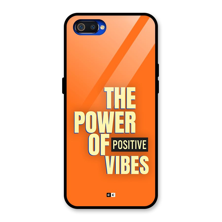 Upbeat Vibes Glass Back Case for Realme C2