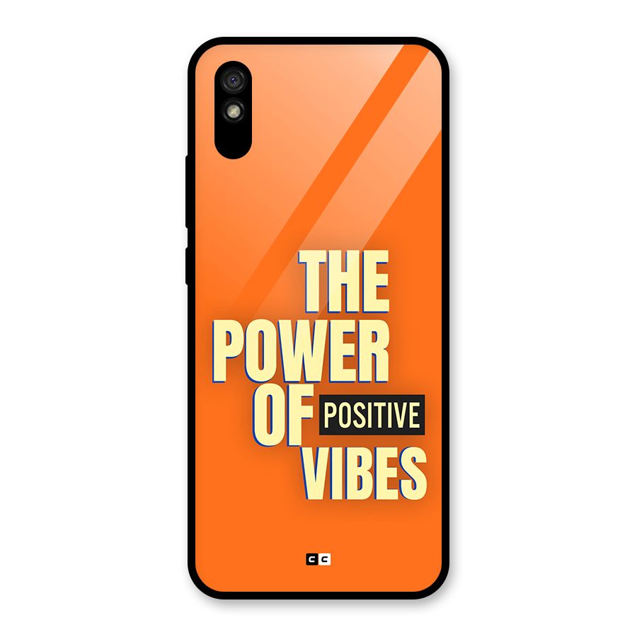 Upbeat Vibes Glass Back Case for Redmi 9i