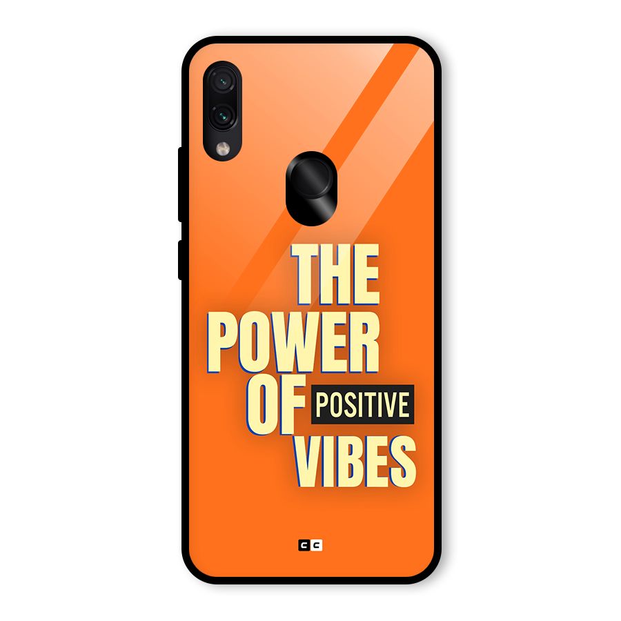 Upbeat Vibes Glass Back Case for Redmi Note 7 Pro