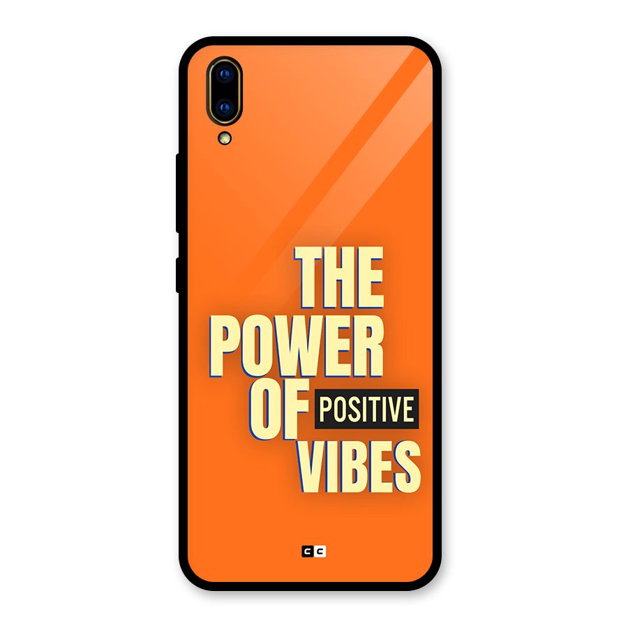 Upbeat Vibes Glass Back Case for Vivo V11 Pro