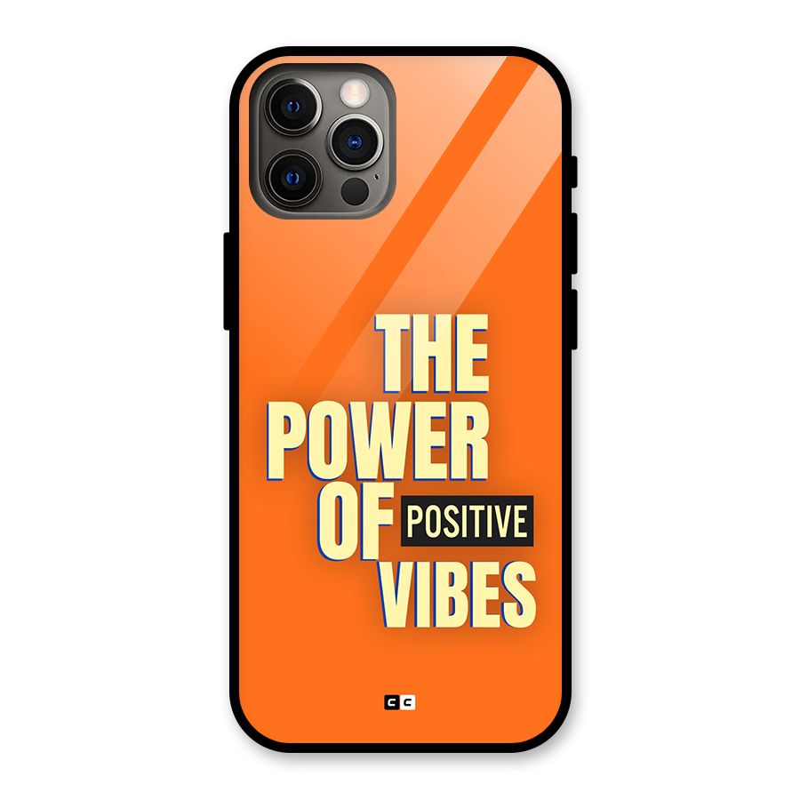Upbeat Vibes Glass Back Case for iPhone 12 Pro