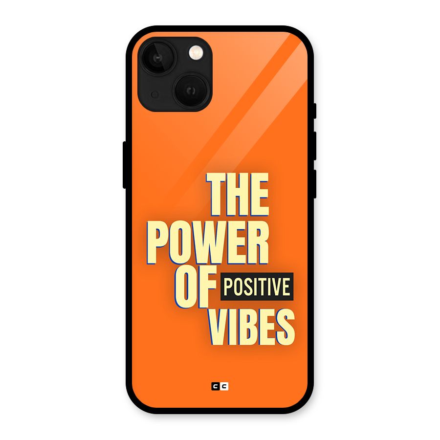 Upbeat Vibes Glass Back Case for iPhone 13