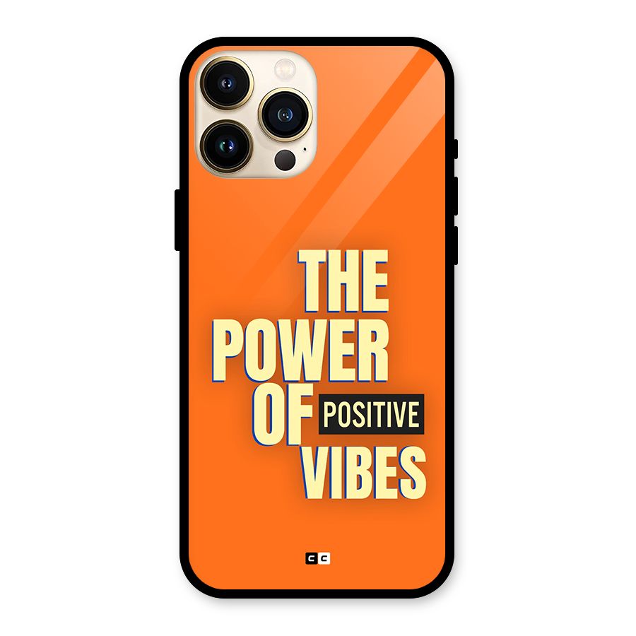 Upbeat Vibes Glass Back Case for iPhone 13 Pro Max