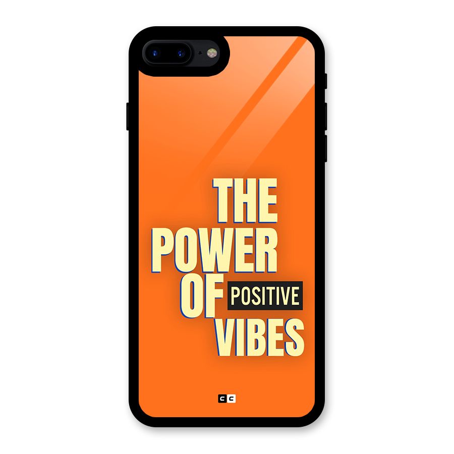 Upbeat Vibes Glass Back Case for iPhone 8 Plus