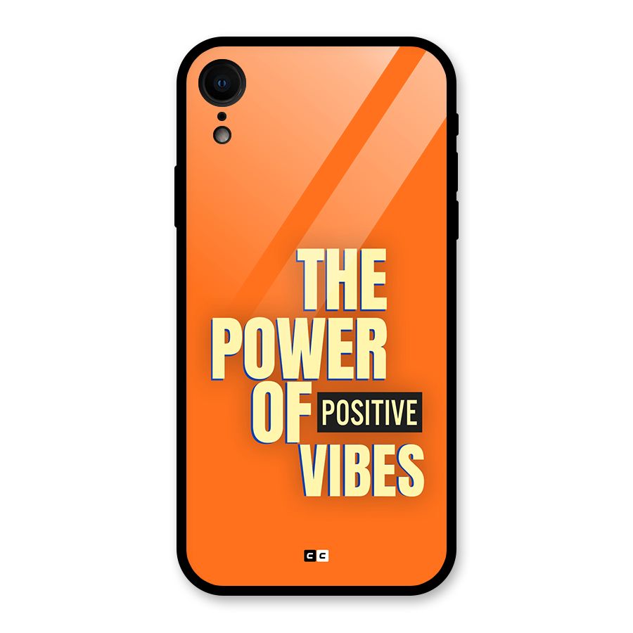Upbeat Vibes Glass Back Case for iPhone XR