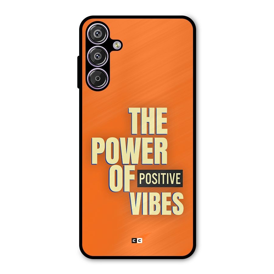 Upbeat Vibes Metal Back Case for Galaxy M15