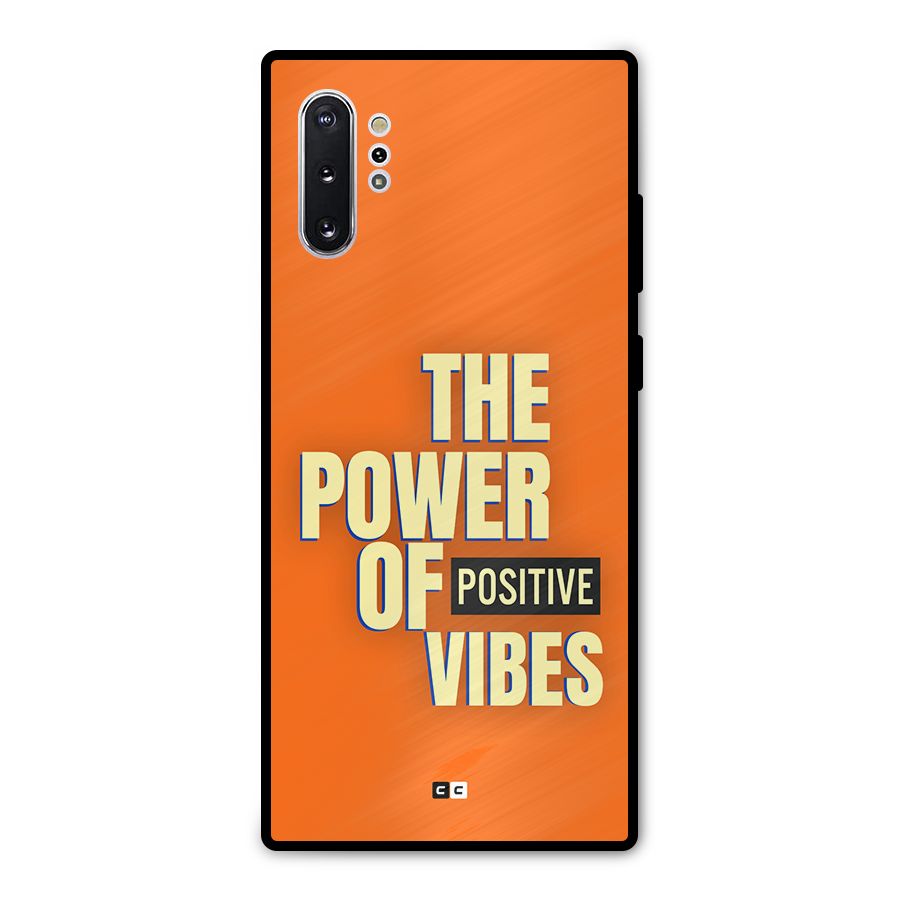Upbeat Vibes Metal Back Case for Galaxy Note 10 Plus