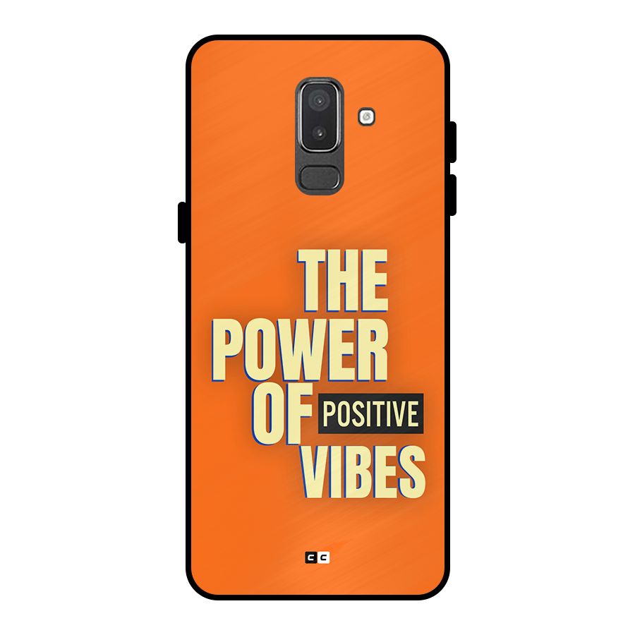 Upbeat Vibes Metal Back Case for Galaxy On8 (2018)