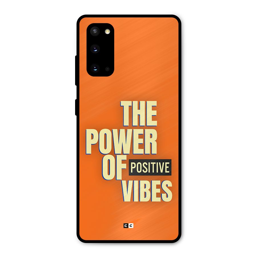 Upbeat Vibes Metal Back Case for Galaxy S20