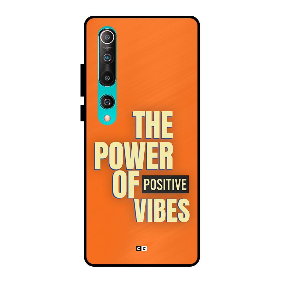 Upbeat Vibes Metal Back Case for Mi 10