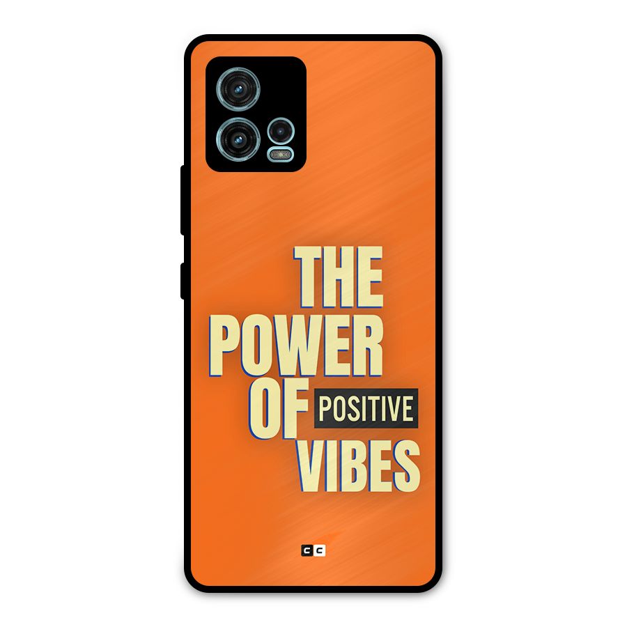 Upbeat Vibes Metal Back Case for Moto G72