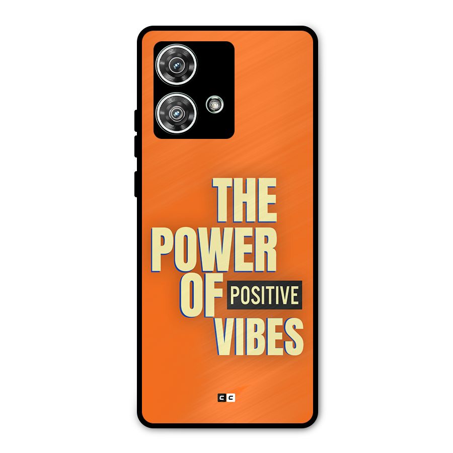 Upbeat Vibes Metal Back Case for Motorola Edge 40 Neo