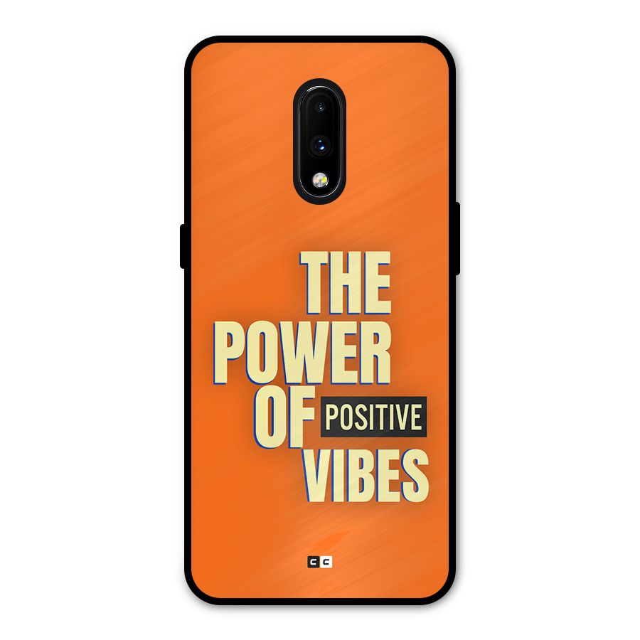 Upbeat Vibes Metal Back Case for OnePlus 7
