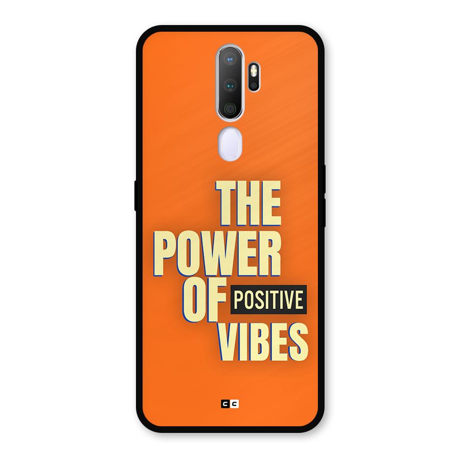 Upbeat Vibes Metal Back Case for Oppo A5 (2020)