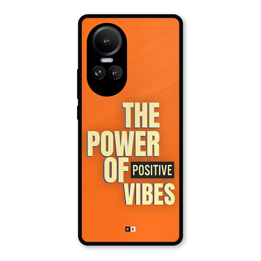 Upbeat Vibes Metal Back Case for Oppo Reno10