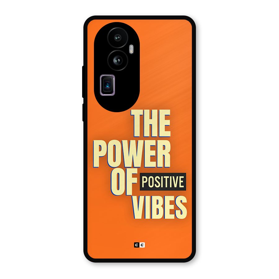 Upbeat Vibes Metal Back Case for Oppo Reno10 Pro Plus