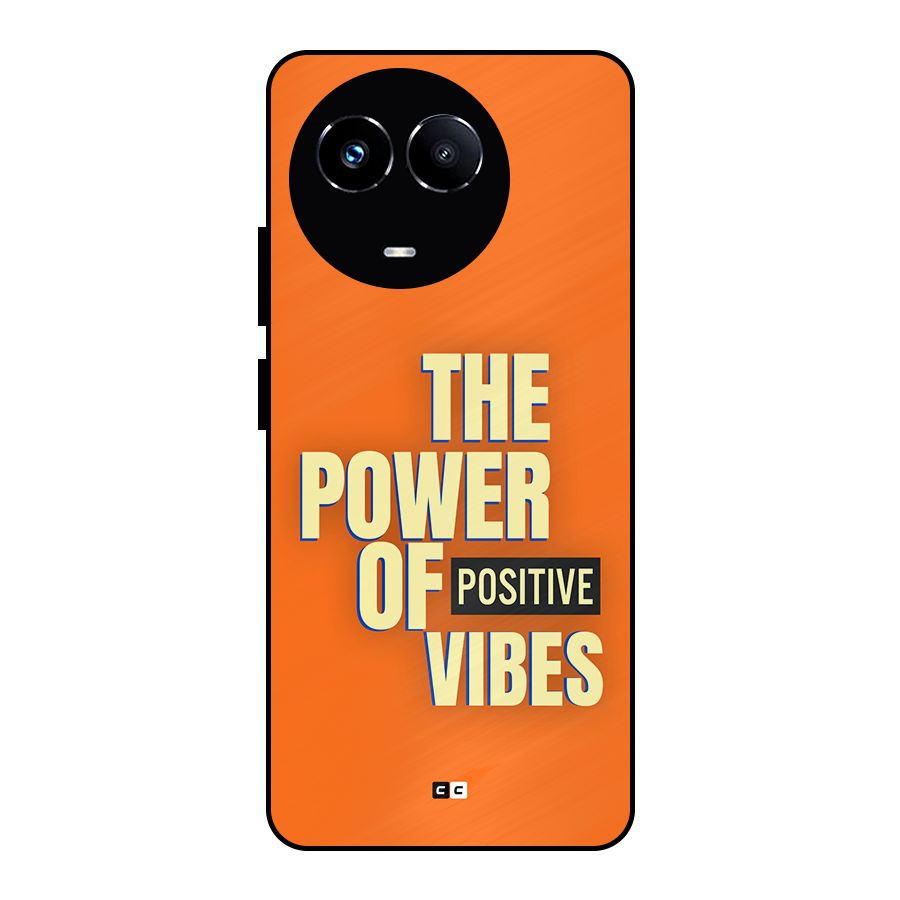 Upbeat Vibes Metal Back Case for Realme 11X