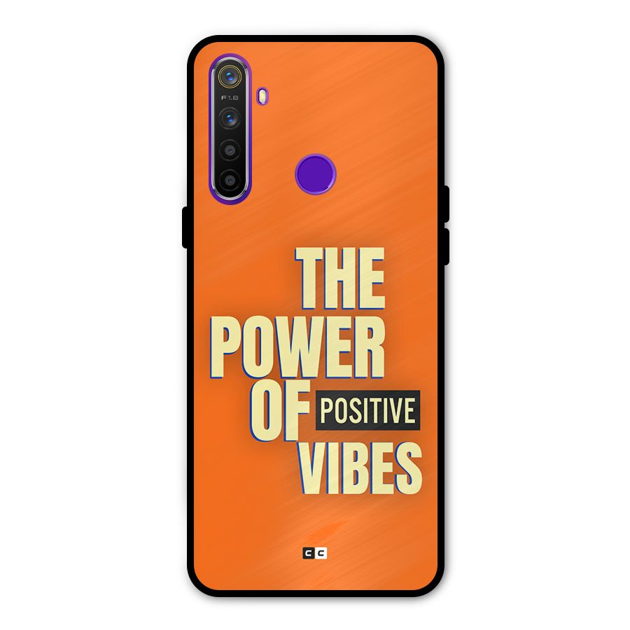 Upbeat Vibes Metal Back Case for Realme 5i