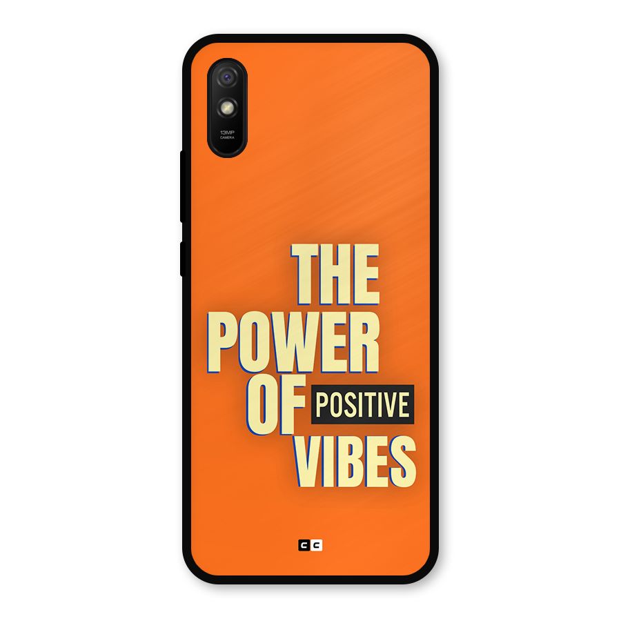 Upbeat Vibes Metal Back Case for Redmi 9i