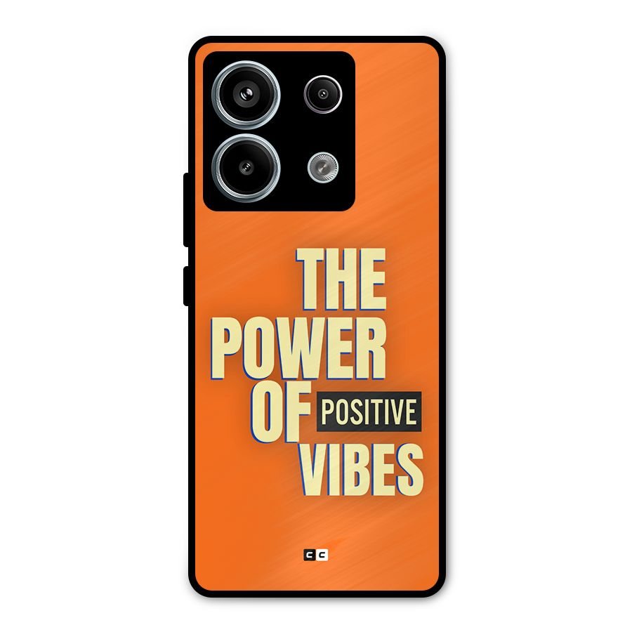 Upbeat Vibes Metal Back Case for Redmi Note 13 Pro 5G