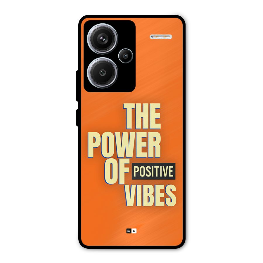Upbeat Vibes Metal Back Case for Redmi Note 13 Pro Plus