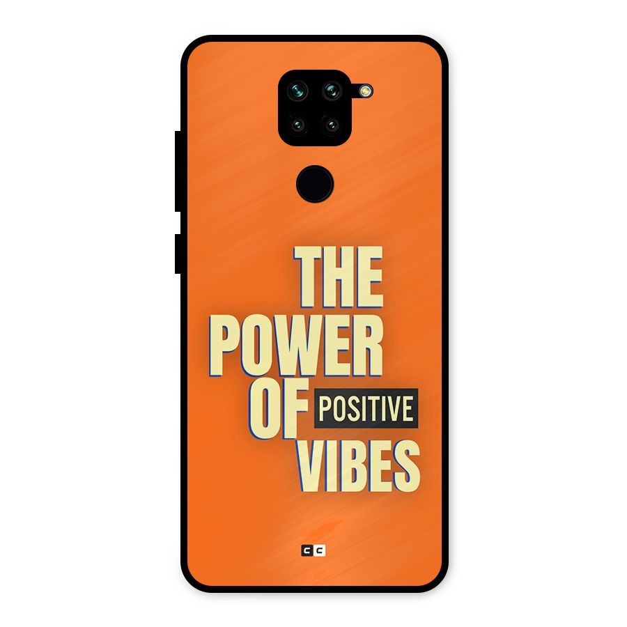 Upbeat Vibes Metal Back Case for Redmi Note 9