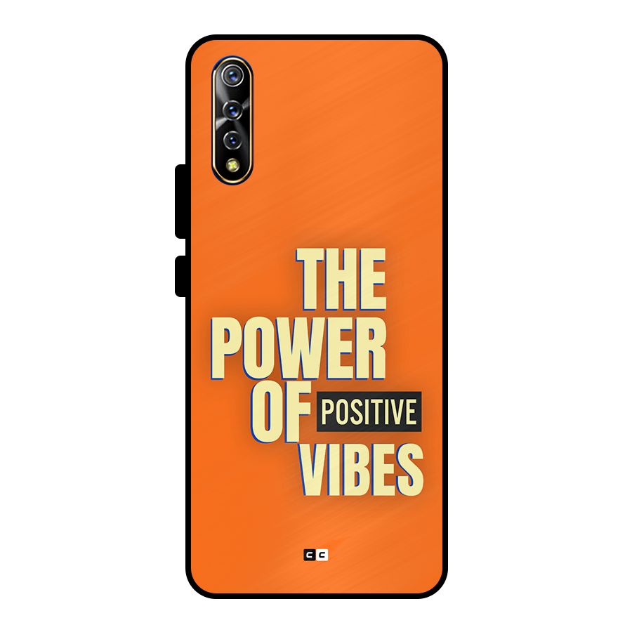 Upbeat Vibes Metal Back Case for Vivo S1